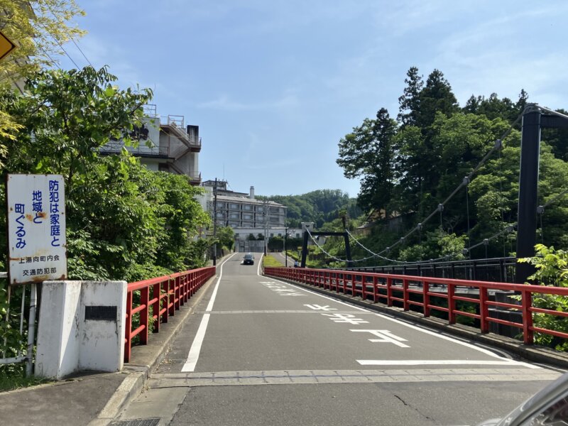 「TAOYA秋保」までの経路（湯の橋）